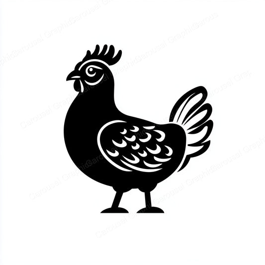 Hen Vector Graphic preview