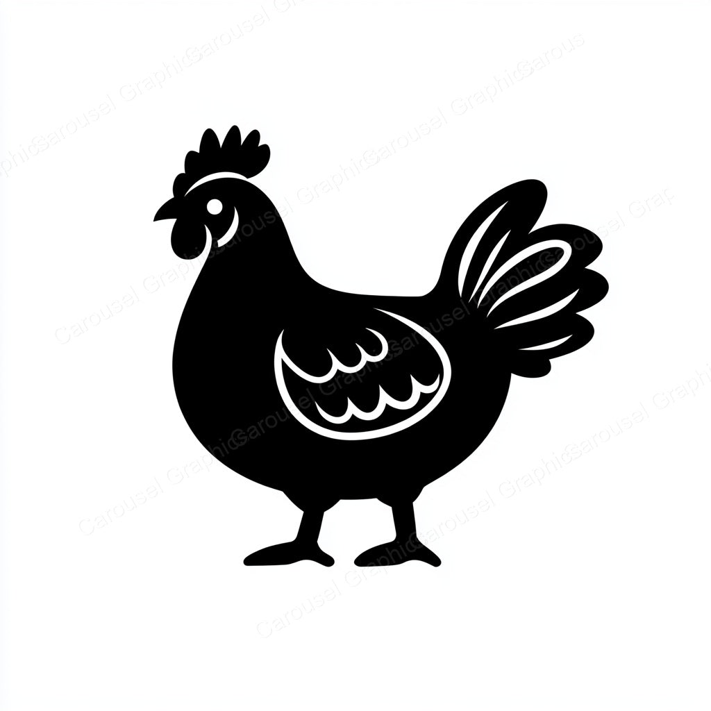 Hen Vector Graphic preview