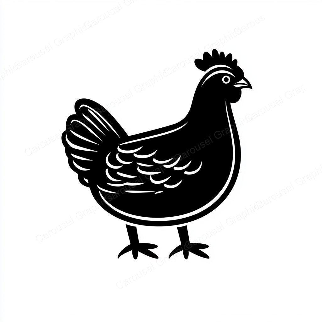 Hen Vector Graphic preview