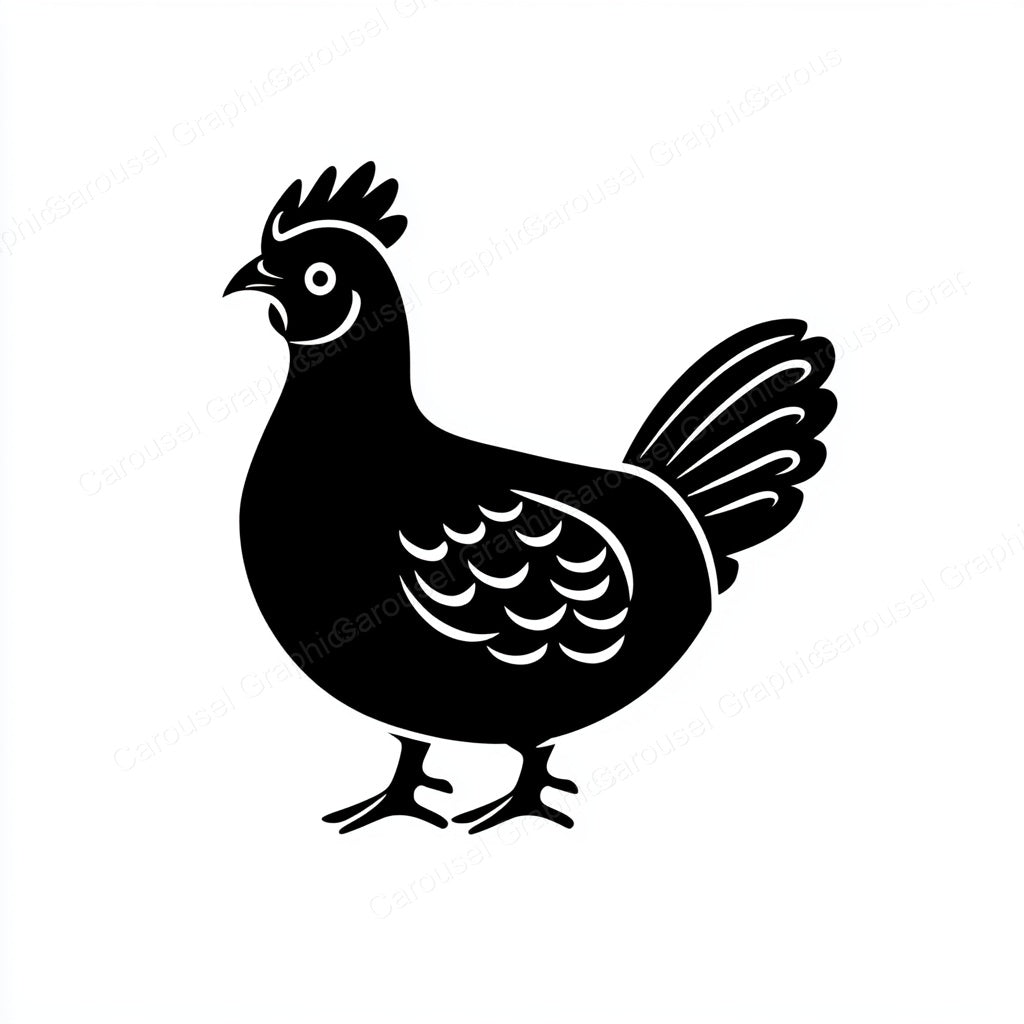 Hen Vector Graphic preview
