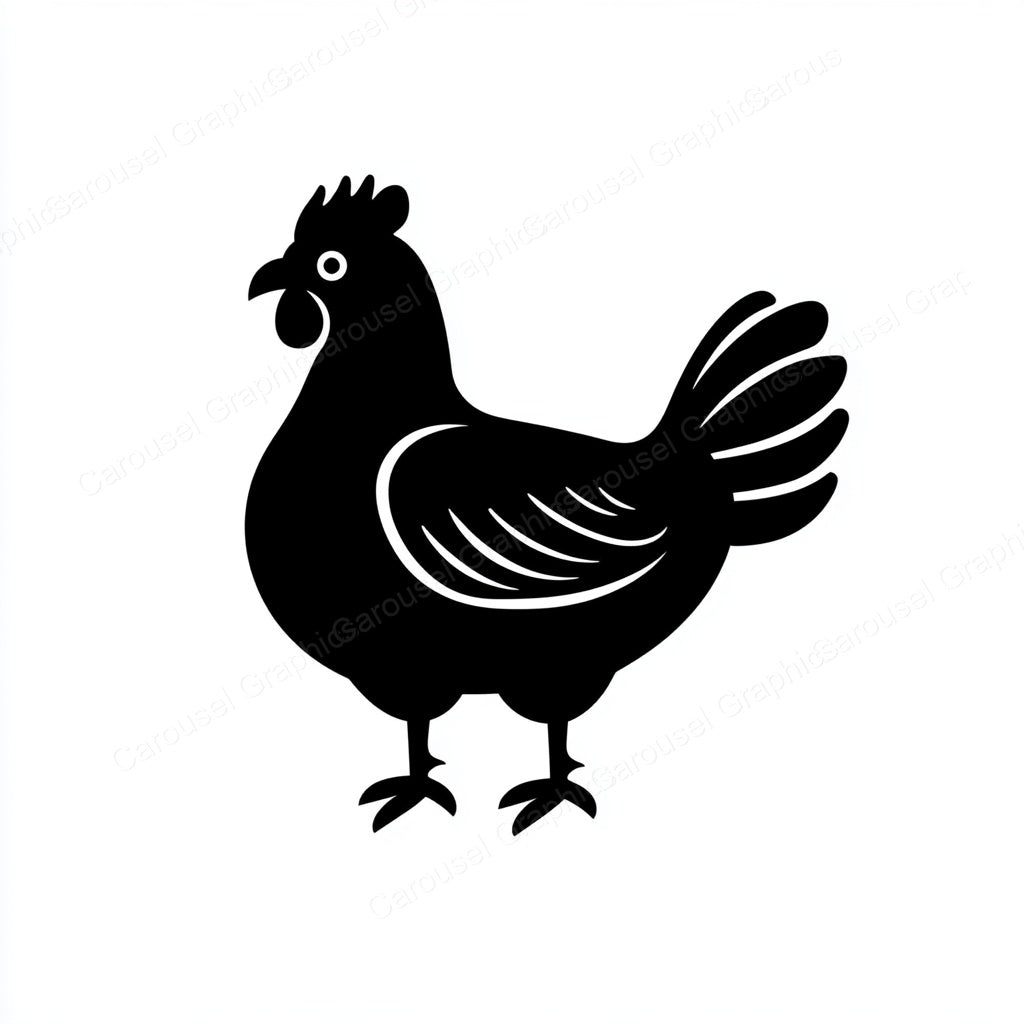 Hen Vector Graphic preview