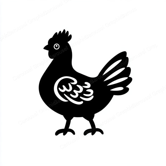 Hen Vector Graphic preview