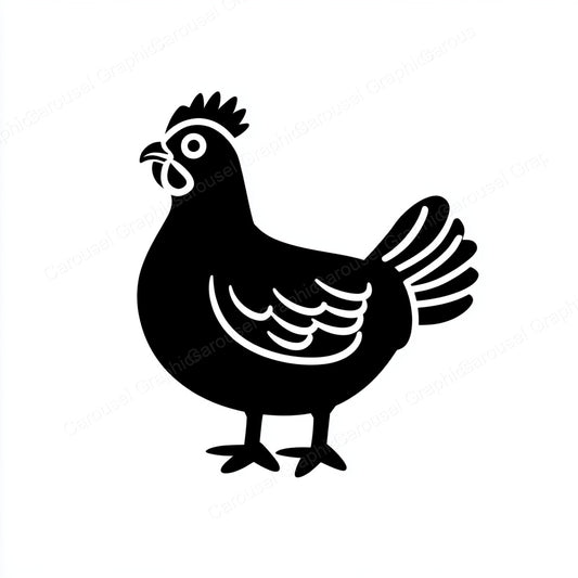Hen Vector Graphic preview