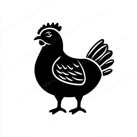 Hen Vector Graphic preview