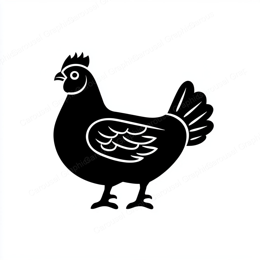 Hen Vector Graphic preview