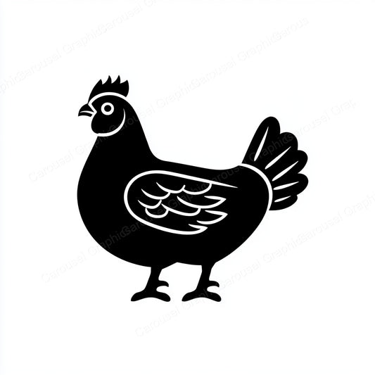 Hen Vector Graphic preview