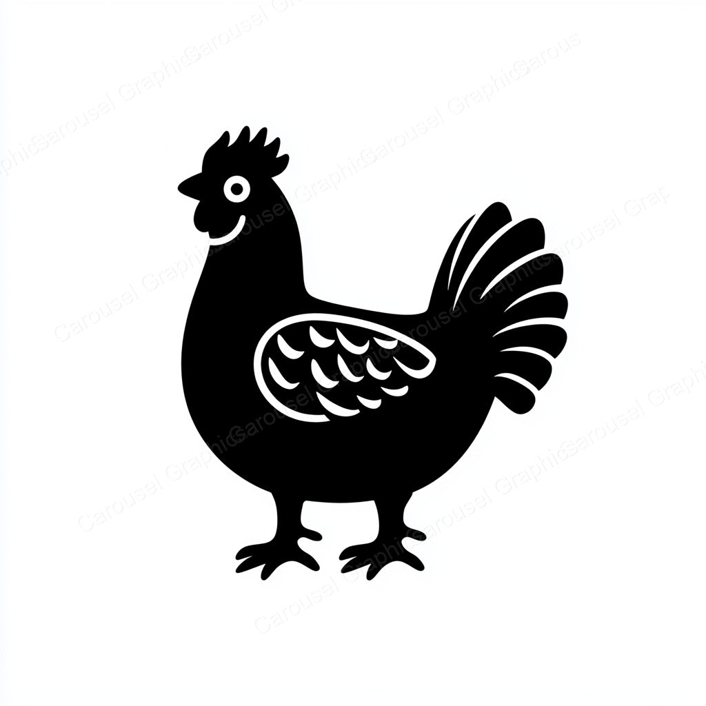 Hen Vector Graphic preview