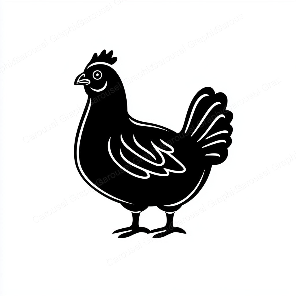 Hen Vector Graphic preview