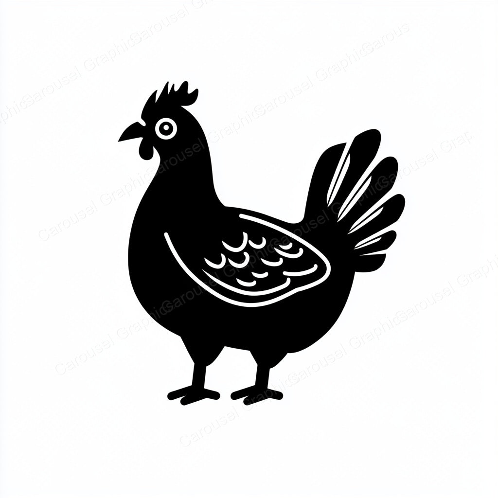 Hen Vector Graphic preview