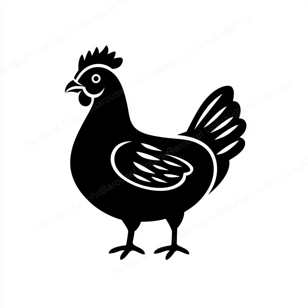 Hen Vector Graphic preview