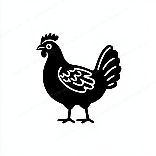 Hen Vector Graphic preview