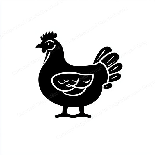Hen Vector Graphic preview
