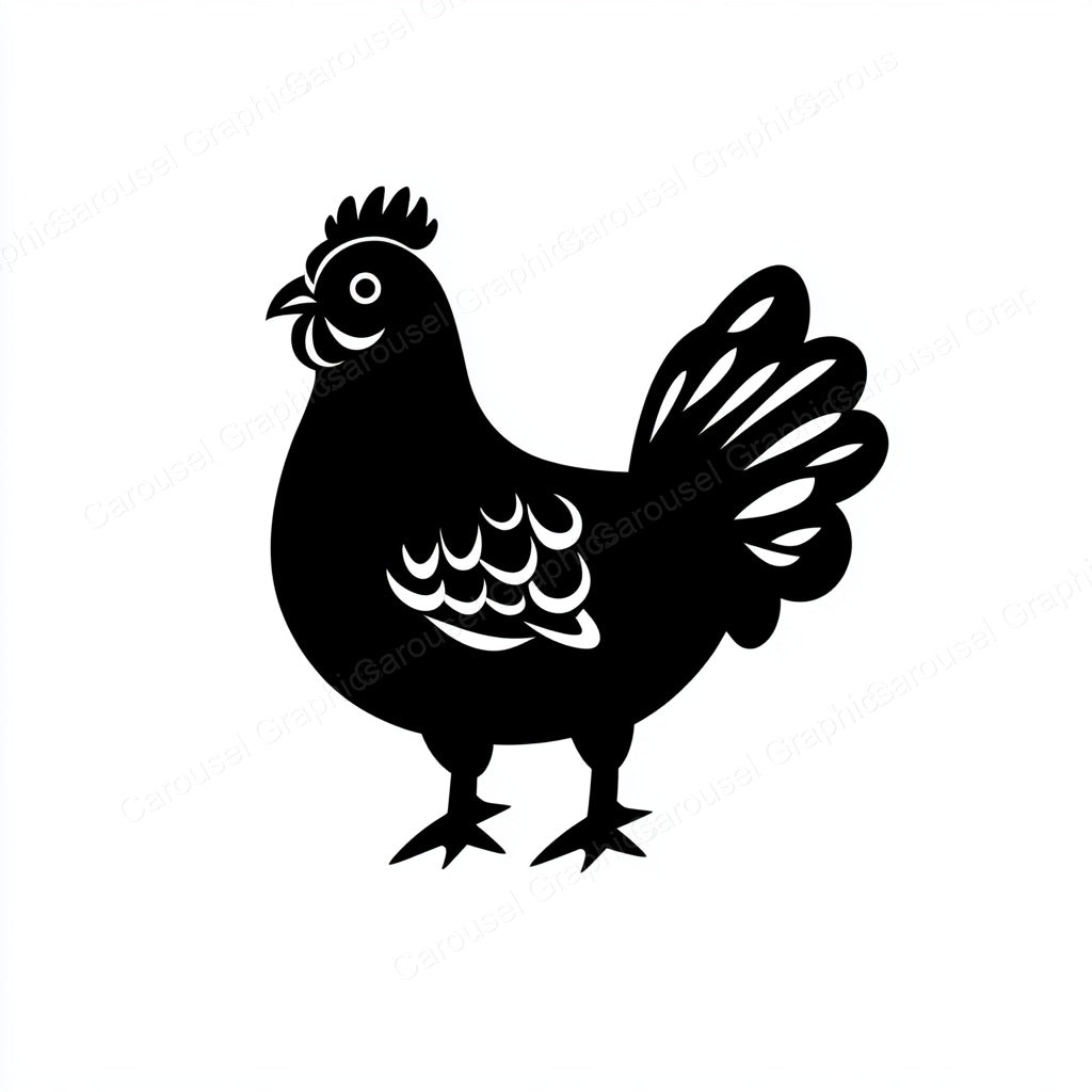 Hen Vector Graphic preview