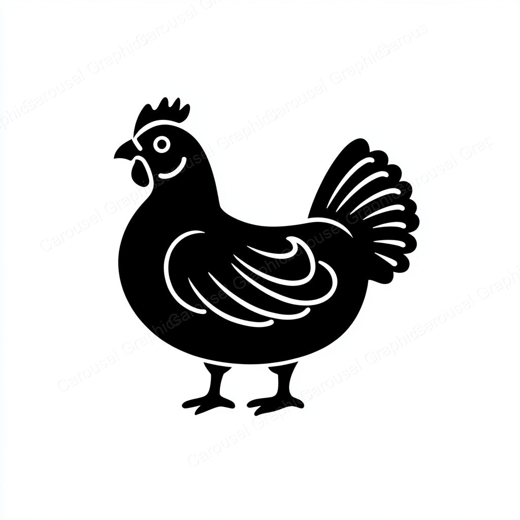 Hen Vector Graphic preview