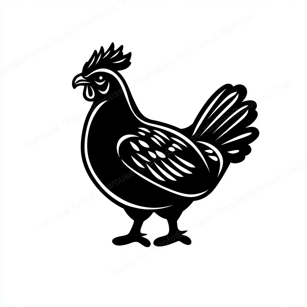 Hen Vector Graphic preview