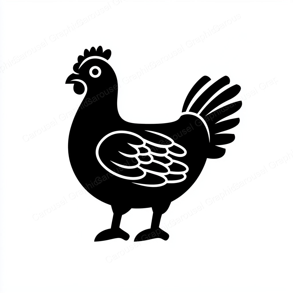 Hen Vector Graphic preview