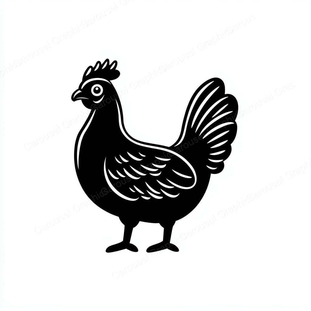 Hen Vector Graphic preview