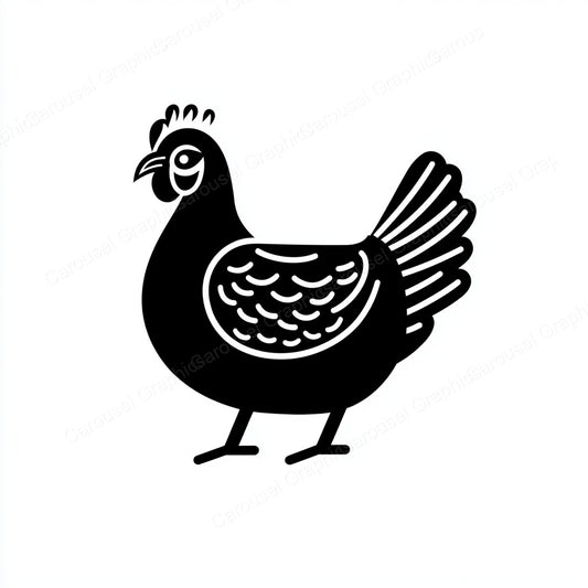 Hen Vector Graphic preview