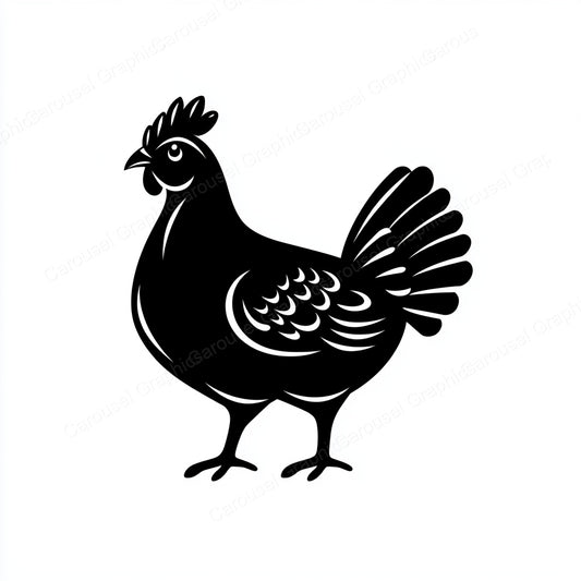 Hen Vector Graphic preview