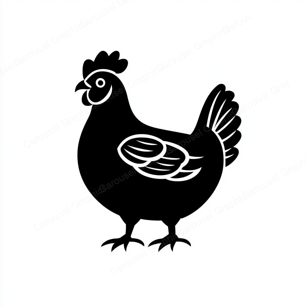 Hen Vector Graphic preview