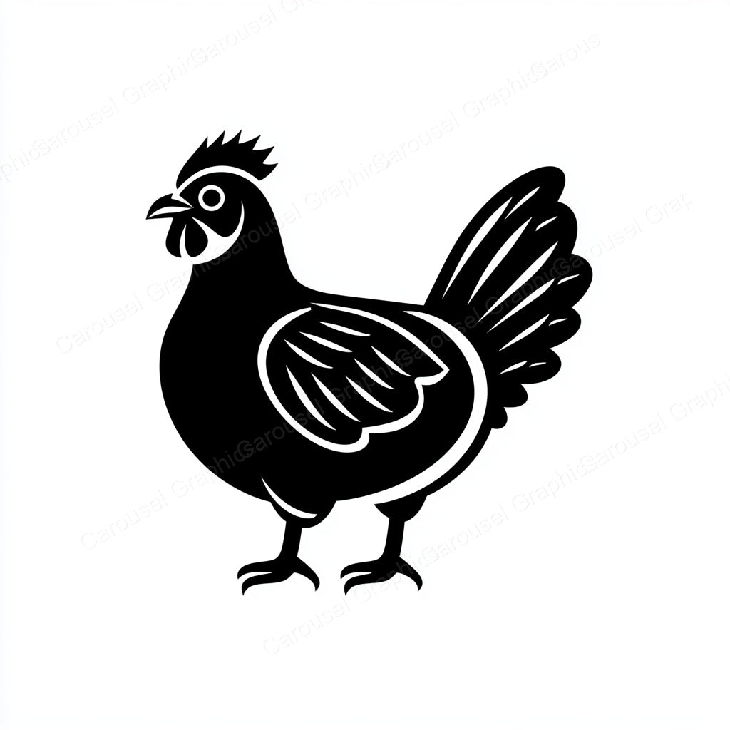 Hen Vector Graphic preview