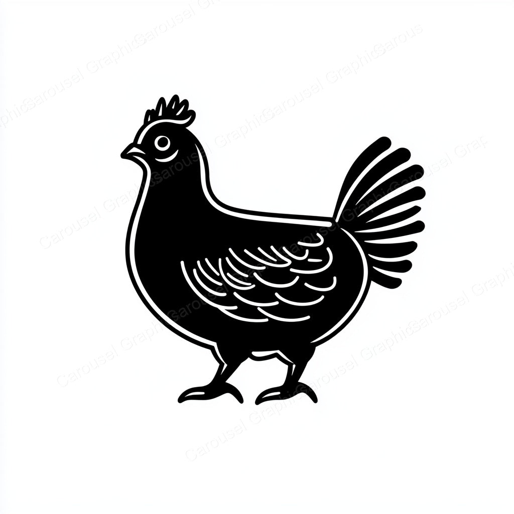 Hen Vector Graphic preview