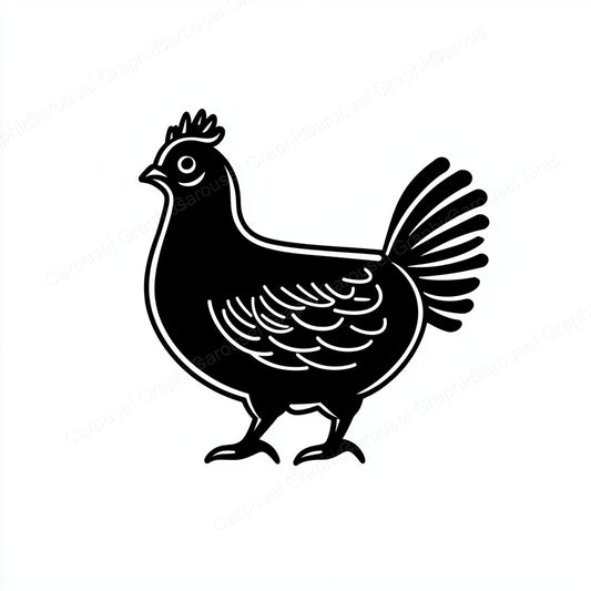 Hen Vector Graphic preview
