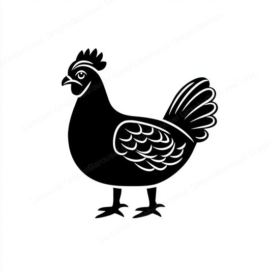 Hen Vector Graphic preview