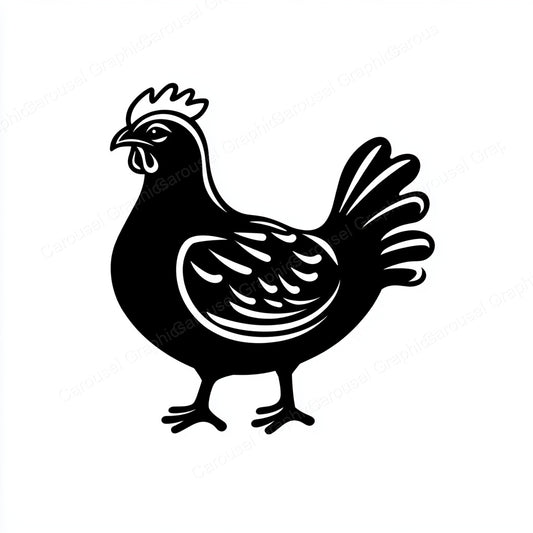 Hen Vector Graphic preview
