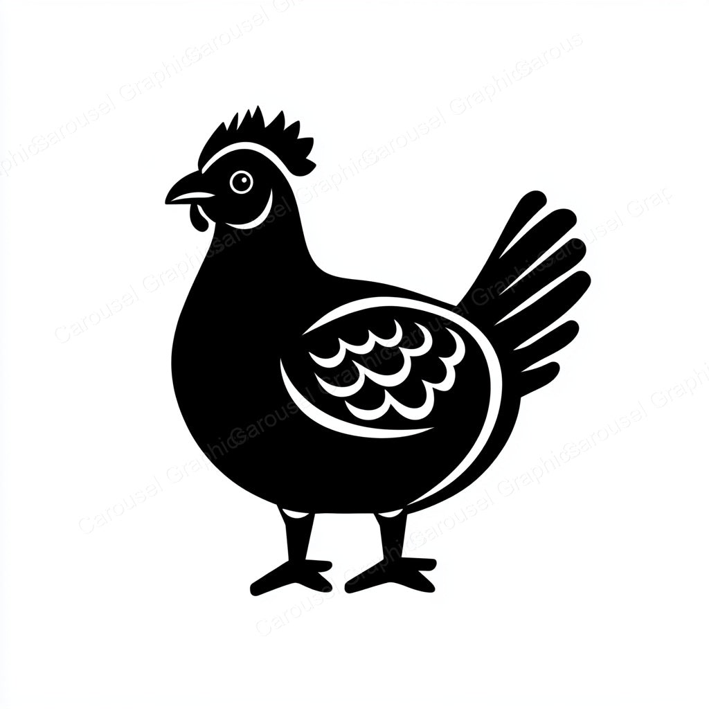 Hen Vector Graphic preview