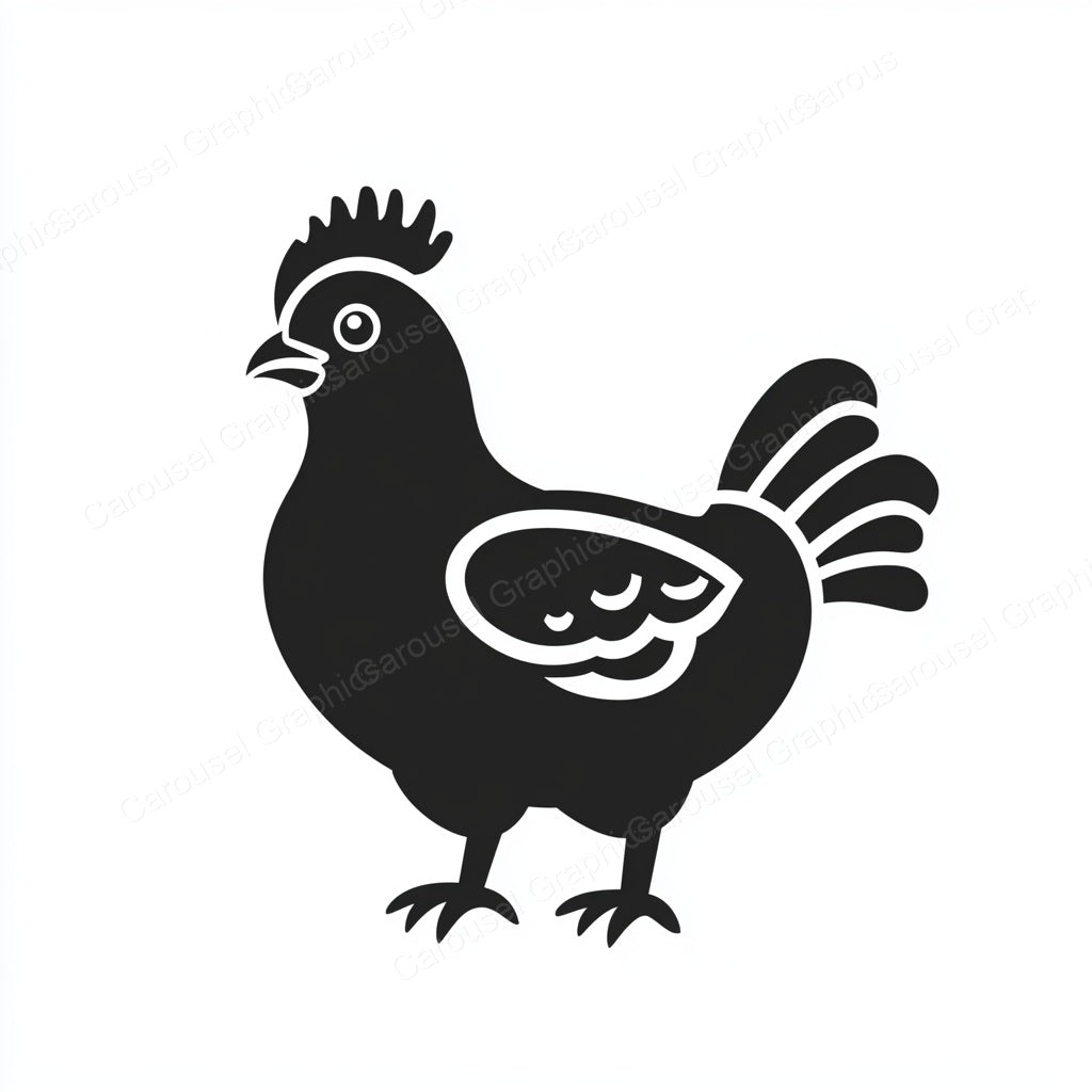 Hen Vector Graphic preview