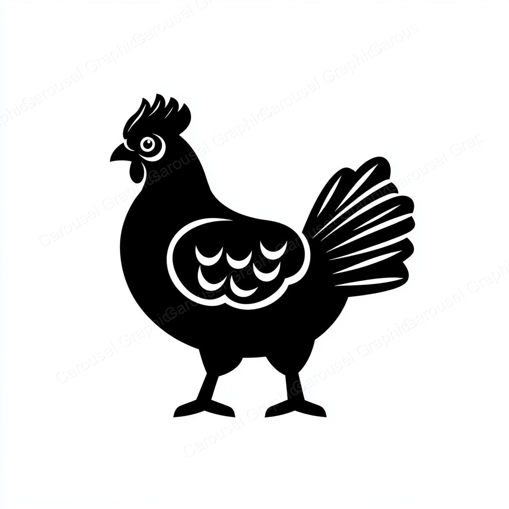 Hen Vector Graphic preview