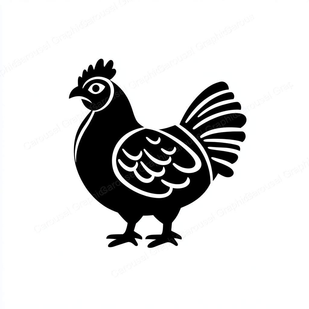Hen Vector Graphic preview