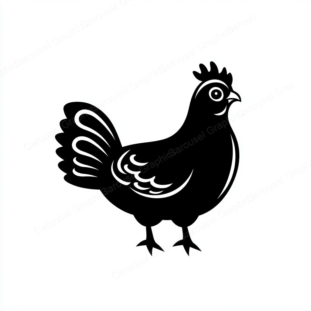 Hen Vector Graphic preview