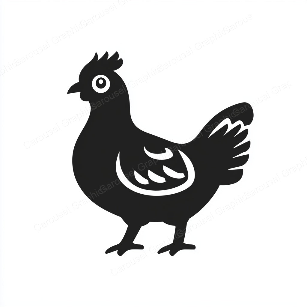 Hen Vector Graphic preview