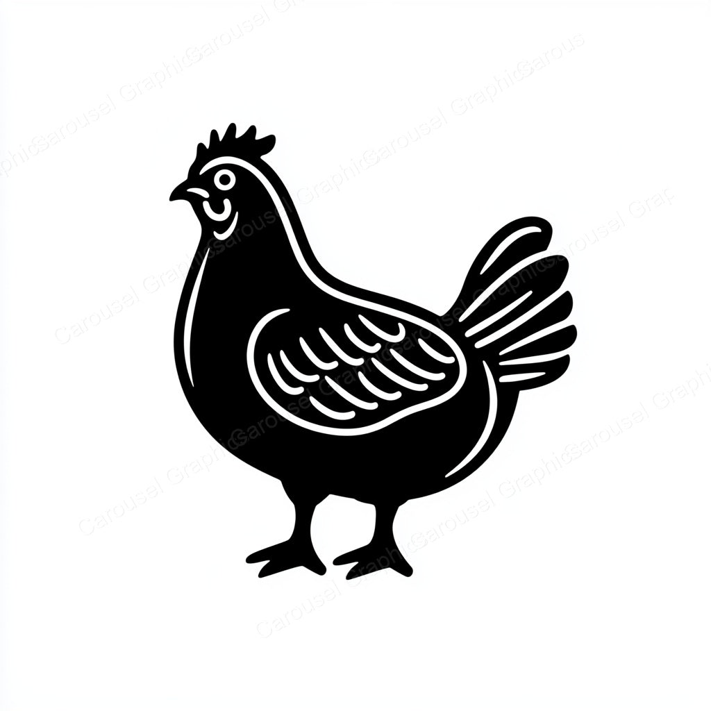 Hen Vector Graphic preview