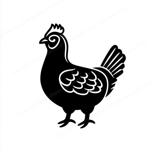 Hen Vector Graphic preview
