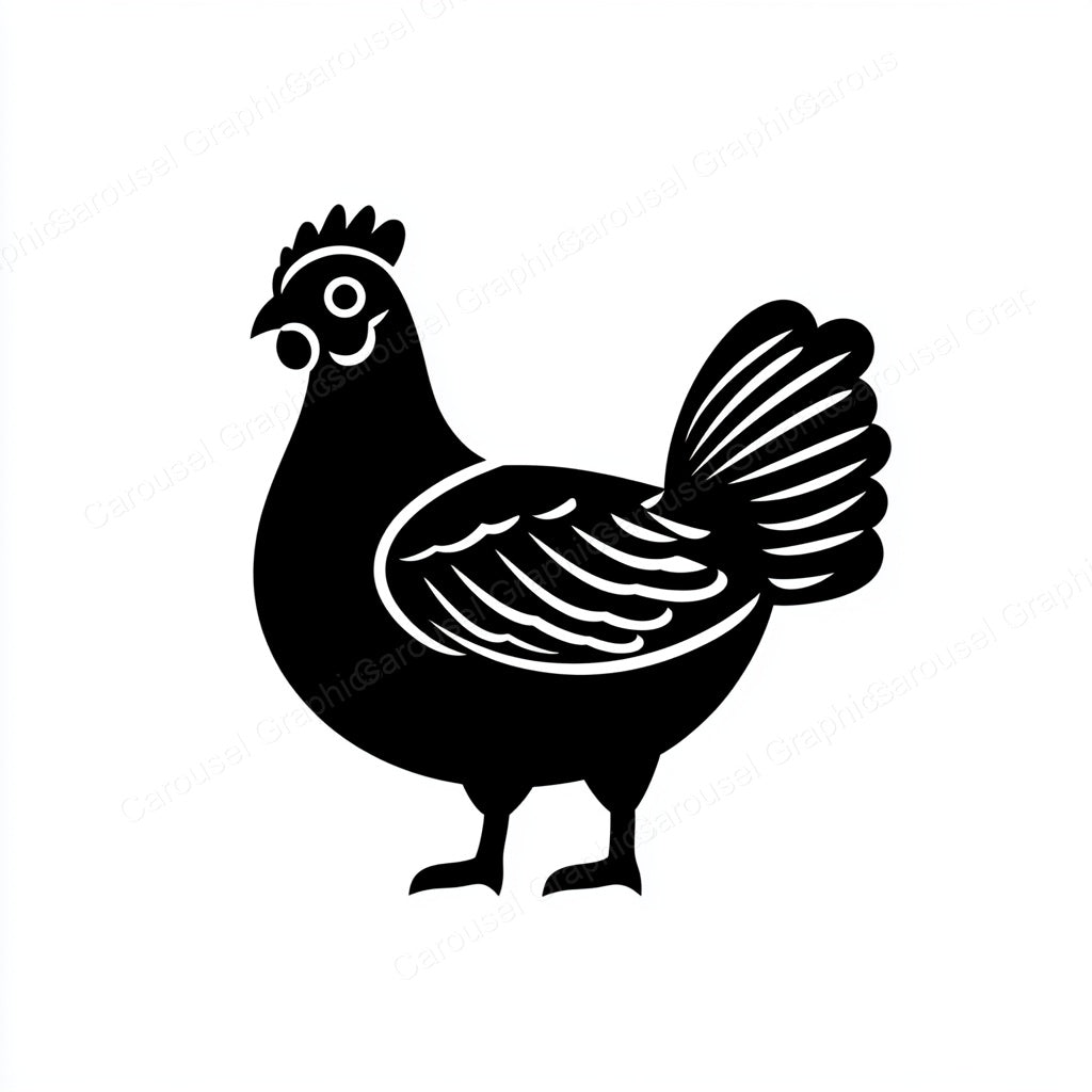 Hen Vector Graphic preview