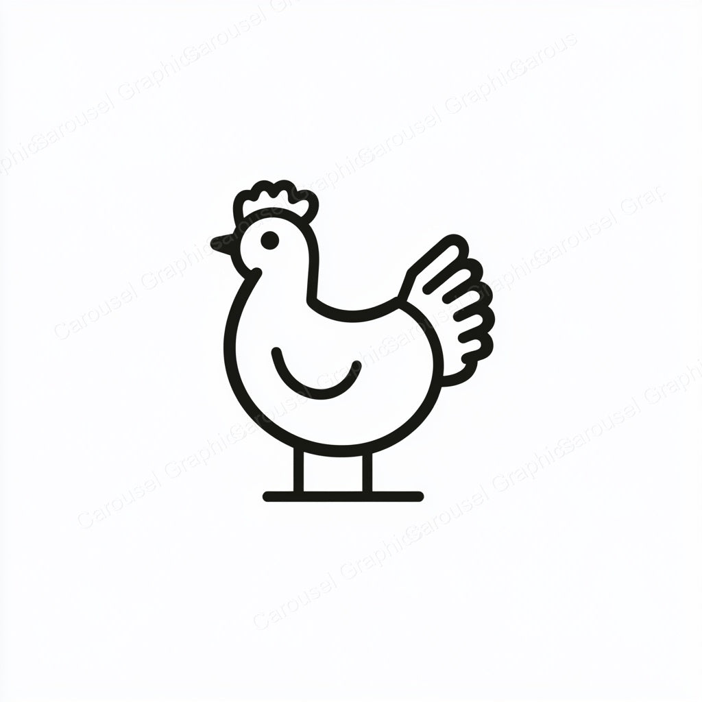 Hen Vector Graphic preview