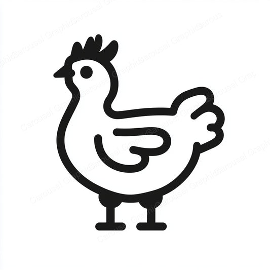 Hen Vector Graphic preview