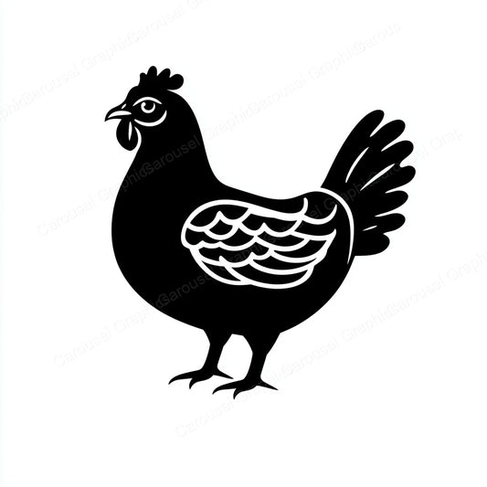 Hen Vector Graphic preview