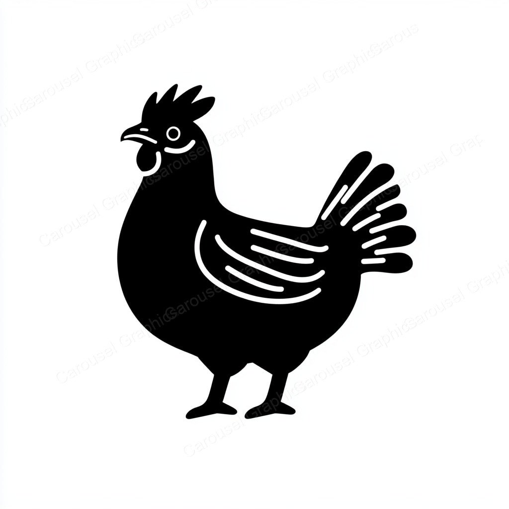 Hen Vector Graphic preview