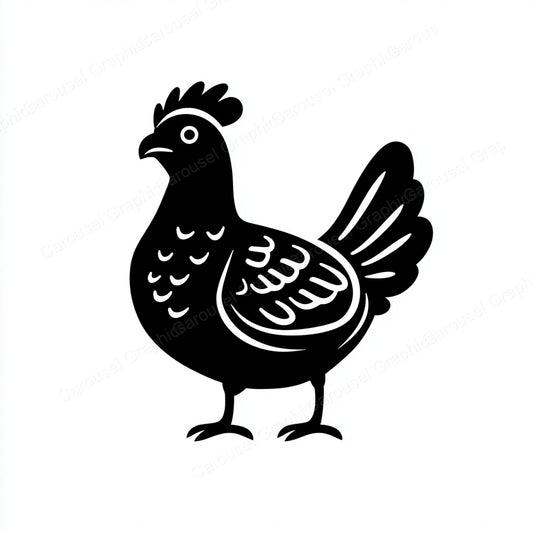 Hen Vector Graphic preview