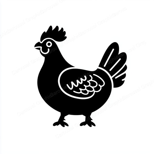Hen Vector Graphic preview
