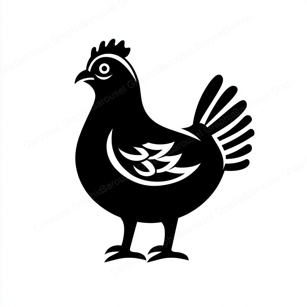 Hen Vector Graphic preview