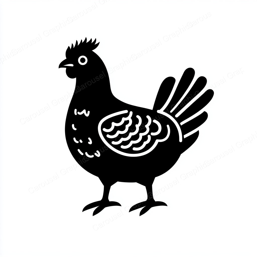 Hen Vector Graphic preview