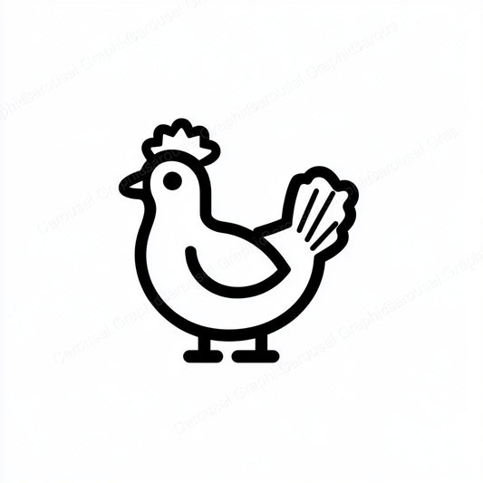 Hen Vector Graphic preview