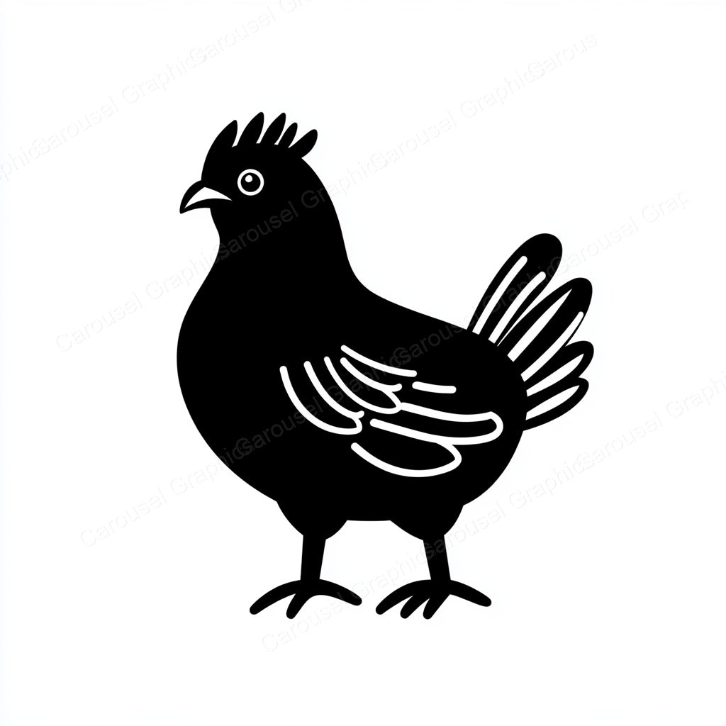 Hen Vector Graphic preview