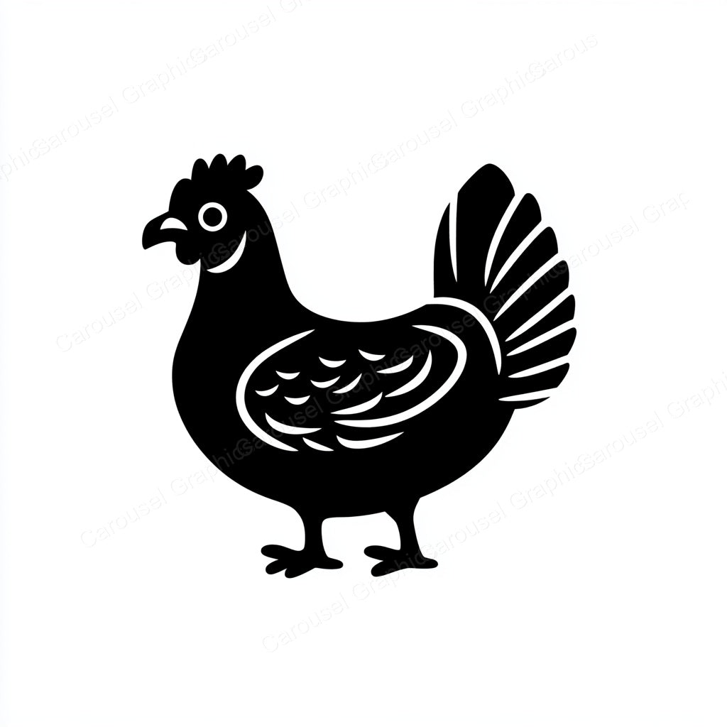 Hen Vector Graphic preview