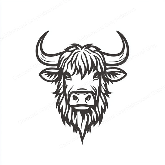 Highland Cow Vector Graphic preview